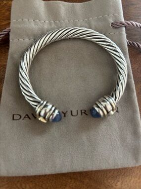 David Yurman Silver Cable Cuff Bracelet (vintage)